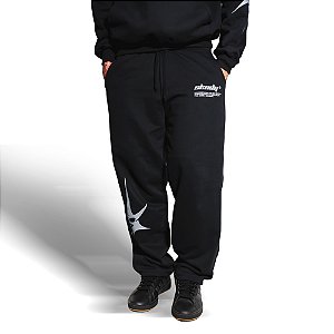 SKNDY PROGRESS 2.0 CALÇA MOLETOM RETA PRETA