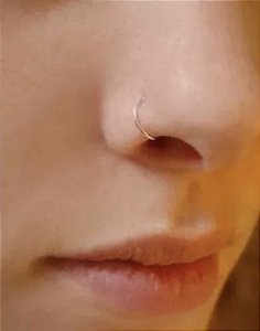 Piercing argolinha prata 925 nariz - Madame joias