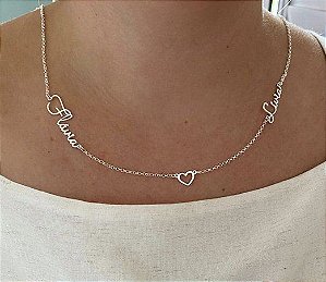 Colar até 3 nomes • Prata 925