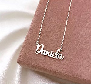 Colar Manuscrito l nome • Prata 925
