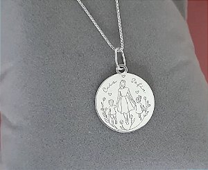 Colar Mãe e filho (os) • Prata 925