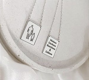 Escapulário personalizado Pai • Prata 925