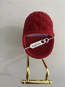 Pulseira infantil coração 💞 duplo • Prata 925