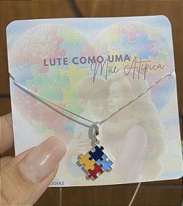 Colar Autismo 🧩 Prata 925