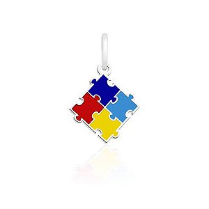 Pingente quebra cabeça 🧩 Prata 925