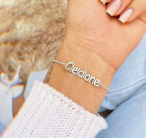 Pulseira nome l Prata 925
