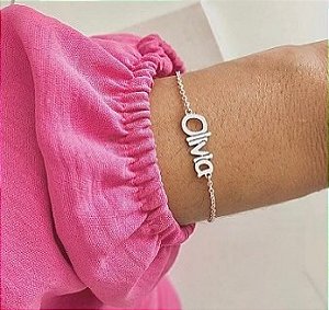 Pulseira nome l Prata 925