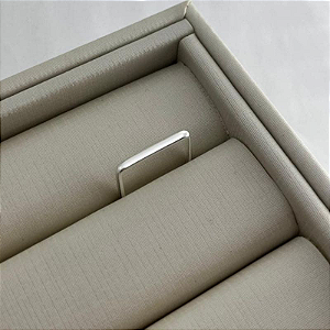 Anel quadrado Prata 925