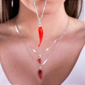 Colar pimenta 🌶️ Prata 925
