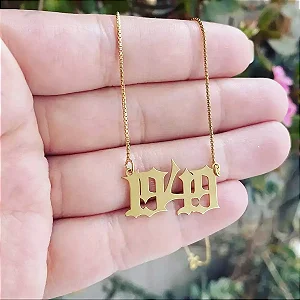 Colar SINCE Prata com Banho de Ouro