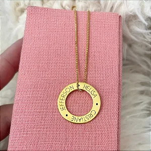 Mandala Prata 925 com banho de Ouro