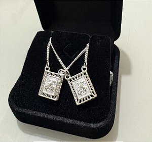 Escapulário São Jorge l Prata 925