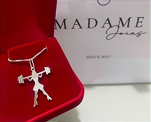 Colar mulher Fitness salto alto Prata 925