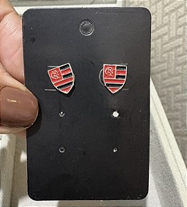 Brinco Flamengo 🖤❤️ pintado Prata 925