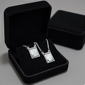 Escapulário FLAMENGO PRATA 925