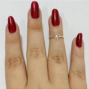 Anel laço regulável Prata 925