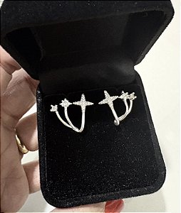 Brinco ear cuff Prata 925