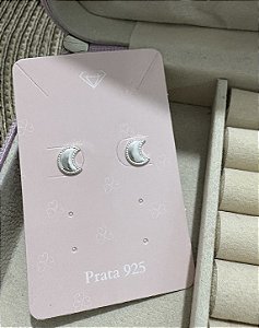 Brinco lua Prata 925