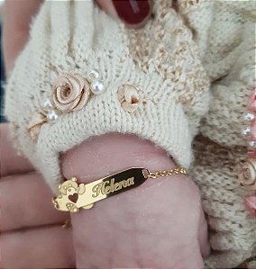 Pulseira Infantil Banho de Ouro