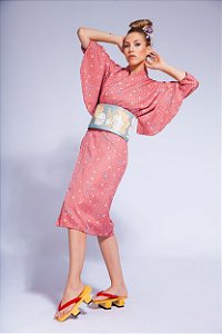 Kimono Rose Importado Japão