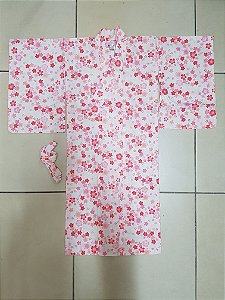Kimono Infantil Sakura Rosa- Yunitto Lab