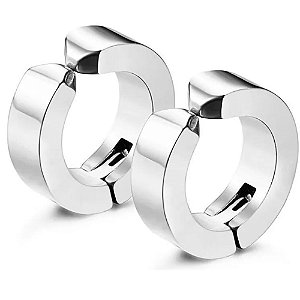 Brincos de Pressão Masculinos de Aço Inoxidável Únicos Exclusivos e Bonitos para Orelha Par eTizzaShop