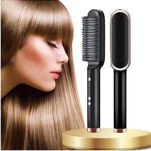 Escova Secadora 5 em 1 Seca Alisa e Modela Cabelo Escova Modeladora Penteadeira de Cerâmica Quente 5 Temperaturas Frizz-