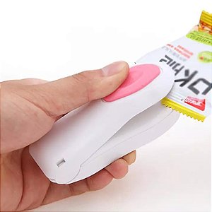 Mini Seladora de Embalagem Plástico Portátil Manual Sela Sacos Ideal Para Cozinha Premium eTizzaShop