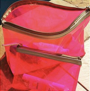 Kit Necessaire Letícia Gobira Cristal Pink Fluor