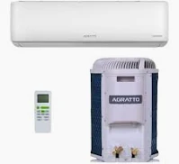 Ar Condicionado Split Hi Wall Agratto LIV TOP Inverter 9.000 BTU's Frio, Painel de LED, | 220V