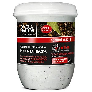 Creme Pimenta Negra Termo Ativador D'Água Natural