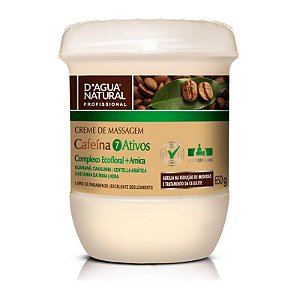 Creme Para Massagem Corporal 7 Ativos D'agua Natural - 650g