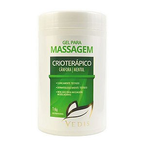 Gel para Massagem Crioterápico Cânfora e Mentol Vedis - 1kg