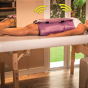 Manta Massageadora Vibro Meio Corpo Digital Bivolt Bio Term