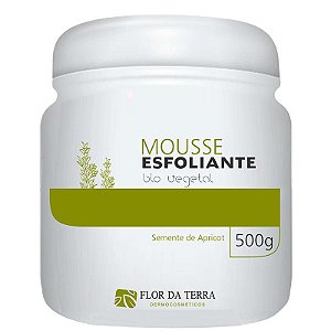Mousse Esfoliante Semente De Apricot Bio Vegetal 500g Flor Da Terra