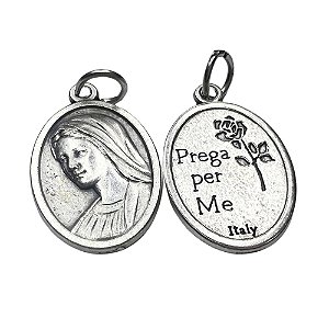 Medalha Nossa Senhora Rainha da Paz Prata