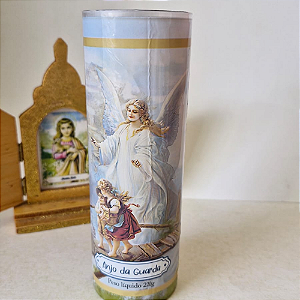 Vela Anjo da Guarda Com proteção anti-chama