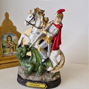 Imagem São Jorge 11cm Resina