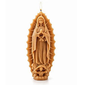 Vela Cera de Abelha Nossa Senhora de Guadalupe Réplica