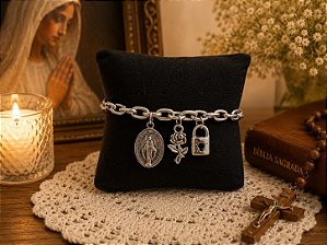 mod 02 Nossa senhora das graças flor e cadeado