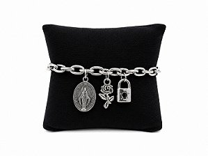mod 02 Nossa senhora das graças flor e cadeado