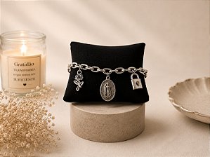 Modelo 17, com cadeado e flor de Nossa senhora de guadalupe