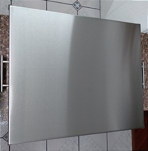 Tampa para Cooktop Inox AISI304 escovado - Fechado ou Aberto