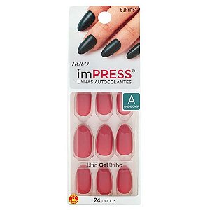 Unhas Kiss Impress Amendoada Quartz BIPAM517BR