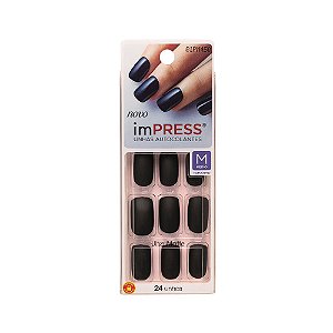 Unhas Kiss Impress Media Matte Swan BIPM450BR