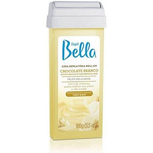 Cera Refil Roll On Depil Bella Chocolate Branco 100G Pa1580