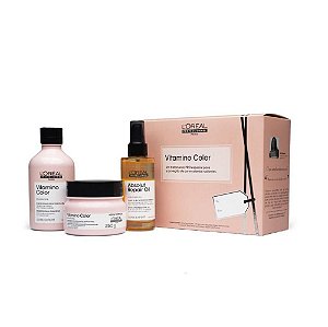 Kit Loreal Profissional Vitamino Color Shampoo 300ml+Mascara 250gr+Oleo 90ml