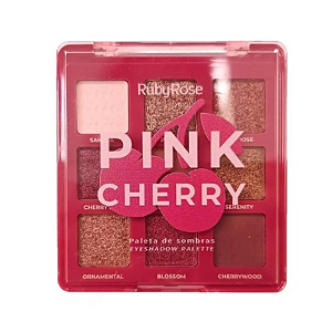 Paleta de  Sombras Ruby Rose Pink Cherry 9 Cores HBE2202