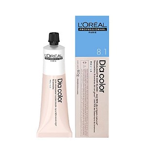 Tonalizante Loreal DiaColor 8.1 Louro Claro Acinzentado 60gr