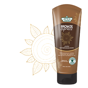 Loção Autobronzeadora Flores & Vegetais Bronze Express 120Gr